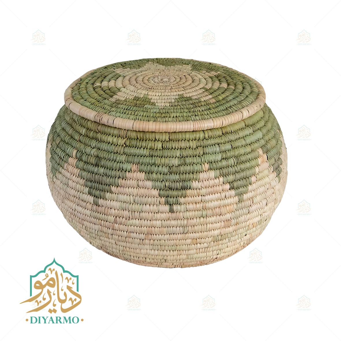 خمره حصیری جا برنجی- کد DM56