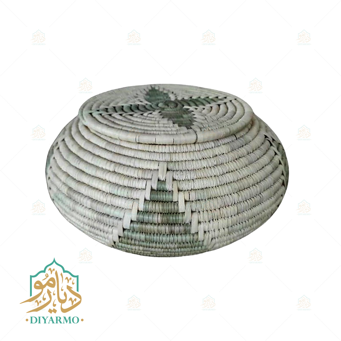 خمره حصیری جا برنجی- کد DM57