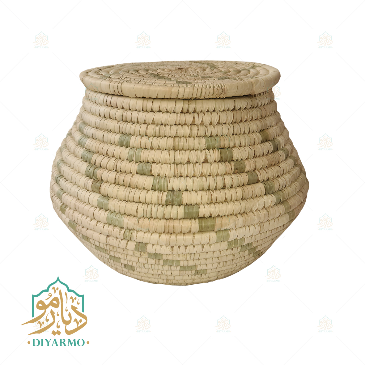 خمره حصیری جا برنجی – کد DM47